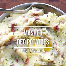 The Best Homemade Mashed Red Potatoes Recipe Is Creamy With Butter Olive Oil And Garlic Easy Enough For A Video Mashed Red Potatoes Red Potato Recipes Red Potatoes