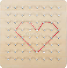 Geoboard di Legno con Elastici di small foot - Macrolibrarsi.it