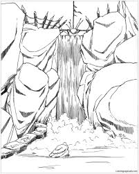 This is a waterfall coloring page, that will be perfect for kids and their parents. Amazing Waterfall Coloring Pages Nature Seasons Coloring Pages Coloring Pages For Kids And Adults