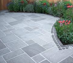 Chic steppingstone project idea 7. Cheap Light Grey Natural Sandstone Paving For A Stylish Garden Patios Awbs Landscaping And Building Supplies Garden Slabs Garden Paving Patio Garden Design