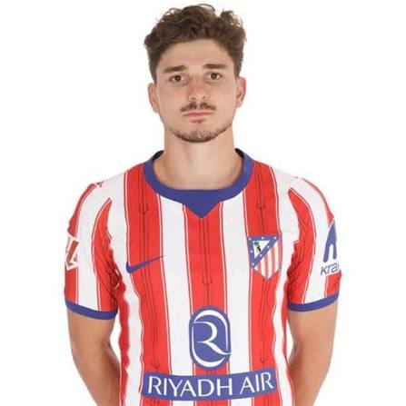 Pose datar Julian Alvarez saat sesi pemotretan Atletico Madrid