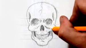How To Draw A Skull In Under 4 Minutes - Speed Drawing - Youtube