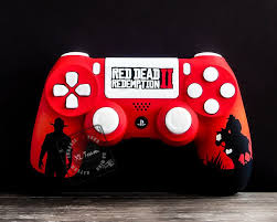 Custom Red Dead Redemption 2 Themed Playstation 4 Ps4 Dualshock 4 Controller