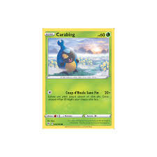 Carabing 8 189 Carte Pokemon Commune Neuve Vf Cardcollection Fr Formes évolutions reproduction talents localisations statistiques attaques descriptions. carabing 8 189 pv60 carte commune neuve vf