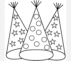 Other traditions include making new year's resolutions. New Years Eve Coloring Book New Years Day Party Hat New Year Party S White Triangle Symmetry Png Pngwing