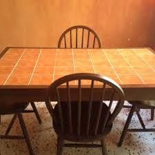 Each chair is constructed with traditional design: Tile Top Table And Chairs Furniture Tables Chairs On Carousell