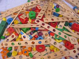 Lorenz Baufix Wooden Mechano Lot Educational Montessori Learning Toy Wooden Educational Toys Learning Toys Toys
