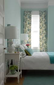 Soft Aqua Bedroom I Like The White Bedside Table With White Lamps Blue Room Inspiration Aqua Bedrooms Gorgeous Bedrooms