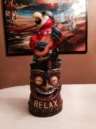 Christmas tree hill south garden center | 2801 s. Parrot On Tiki Base Statues From The The Christmas Tree Shop Christmas Tree Shop Tree Shop Tiki Bar