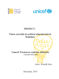 Planul stagiilor de formare profesională continuă a cadrelor didactice. Iucu R Formarea Initiala Si Continua A Cadrelor Ice Bucuresti Editura As 2005