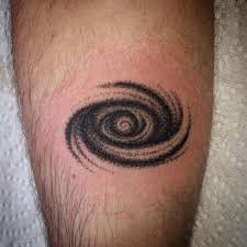 Handpoked A Galaxy On Jf Thanks Handpoke Handpoked Handpokeartists Handpokedtattoo Stickandpoke Spiral Tattoos Wrist Tattoos For Guys Planet Tattoos