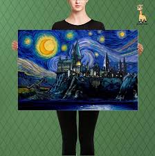 Seize The Opportunity To Get Your Very Own Custom Made To Order Raised Canvas Art Piece Find Addit Harry Potter Canvas Harry Potter Painting Harry Potter Art