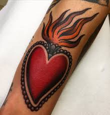 Another colorful heart tattoo that you can go for is this one. Updated 44 Sacred Heart Tattoo Designs August 2020
