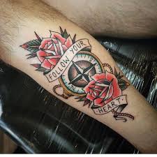 Image Result For Old School Compass Tattoo Old School Tattoo Sleeve Traditional Compass Tattoo Trendy Tattoos