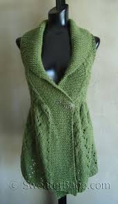 My New Long Lace Shawl Collared Vest Dantel Isleme Yelek Orgu