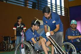The game of boccia is a specialised disability sport that requires players to throw or release balls towards a designated target ball, which is called a . Let S Know About Boccia Game Paralympic Sport India Enabled In