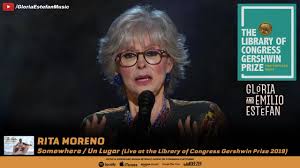 Rita moreno (born rosa dolores alverío marcano; Rita Moreno Somewhere Un Lugar Live At The Library Of Congress Gershwin Prize 2019 Youtube