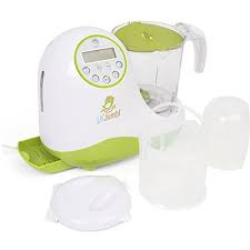 Amazon Com Lil Jumbl Versatile Baby Food Maker Mill Grinder Blender Steamer Reheat Bottle Pacifier Warmer Sterilizer Digital Controls Lcd Display Timer Bowl Lock System 2 Foods At Once