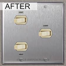 We offer a variety of covers in classic, modern, & more styles. Kyle Switch Plates Replacement Covers For Nutone Light Vent Heat Switches With Labels