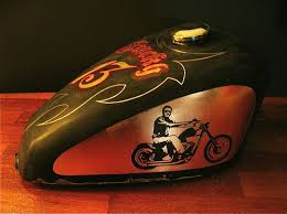 Copper Leaf Gas Tank Gas Tanks Motorcycle Tank Bike Art