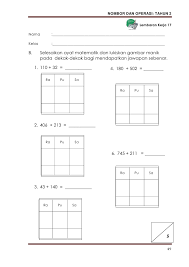 Kssr bahasa malaysia tahun 2: Lembaran Kerja Matematik Tahun 2 Bahagi