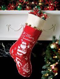 20 silver velvet christmas stocking with ice crystal gems. Nostalgic 18 Inch Christmas Stocking In 4 Prints In 2021 Fun Christmas Decorations Pretty Christmas Ornaments Christmas Stockings