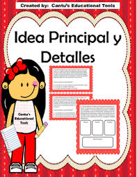 La Idea Principal Worksheets Teaching Resources Tpt