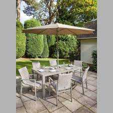 Blue Diamond Shop Mayfair 6 Seat Dining Set Dining Set Outdoor Decor Garden Furniture