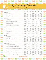 Unique Monthly Cleaning Schedule Template Ideas Daily Weekly