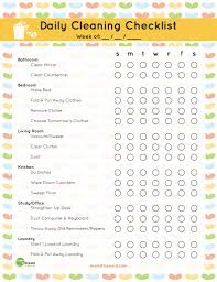 unique monthly cleaning schedule template ideas daily weekly