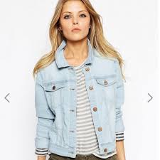 Asos Jackets Coats Light Wash Denim Jacket Poshmark