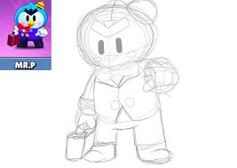 P is a disgruntled luggage handler who angrily hurls suitcases at opponents. Mr P Art Brawl Stars Amino