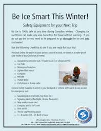Winter Ice Safety Lifesaving Society Manitoba