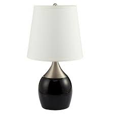 Black And White Lamp Shades Walmart Home Source Black 23 5 Metal Table Lamp Walmart Com Table Lamp Lamp Black Lamps