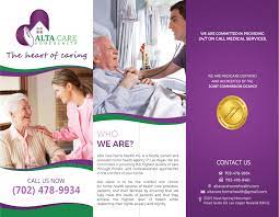 What are the medicare requirements for home health? Alta Care Home Health Brochure Alta Care Home Health