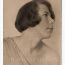 Black & White Photo of a Young Woman Circa 1918