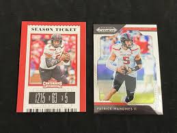 Maybe you would like to learn more about one of these? Sold Price 2 Mint 2019 Panini Patrick Mahomes Football Cards Invalid Date Est