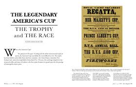 THE LEGENDARY AMERICA'S CUP