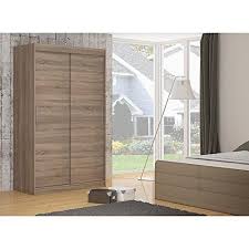 Justyou Denver Armoire Penderie Garde Robe Portes Coulissantes Hxlxl 200x150x58 Cm Couleur Truffe Armoire Penderie Porte Coulissante Penderie