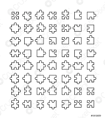 Start solving your favorite jigsaw puzzle now! Gran Conjunto De Todo Tipo De Piezas De Rompecabezas Iconos Vector De Stock Crushpixel