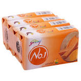 Godrej No.1 Sandal Soap 100g 4+1Pcs - VRM SHOPPE