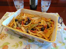 Scopri la ricetta completa come da tradizione. Peperoni Alla Siciliana Al Forno Con Olive La Tavola Golosa Di Gio