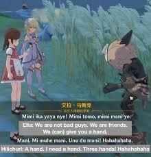 Translation of the Hilichurlian joke for those interested : rGenshin_Impact