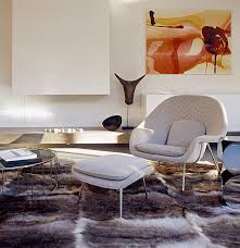 Eero saarinen designs the revolutionary womb chair in 1948, following florence knoll's request for a chair as a basket full of cushions, something where you can curl up. Knoll Saarinen Womb Ottoman Contemporary Furniture Minima