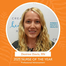 We're excited to celebrate Desiree Davis, RN, whose diligence and  professionalism have earned her the 2025 Nurse of the Year Professional  Advancement award! This award is presented to a nurse who has