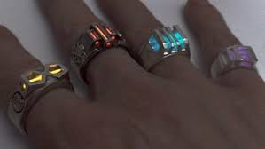 Glowing Infinity Stone Rings Inspired By Thanos Infinity Gauntlet Geektyrant Marvel Jewelry Thanos Infinity Gauntlet Marvel Infinity