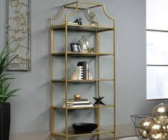 Just Home Gold Black 5 Shelf Bookcase Big Lots Living Room Reveal Bookcase White Writing Desk