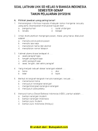 Soal Ukk Bahasa Indonesia Kelas 4 Pdf