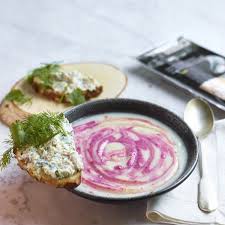 Soep Van Knolselder En Rode Biet Boterham Met Gerookte Forel Recept Gerookte Forel Rode Bieten Voedsel Ideeen