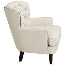 Asher Brussels Linen Accent Chair 33y40 Lamps Plus In 2020 Linen Accent Chairs Accent Chairs Chair
